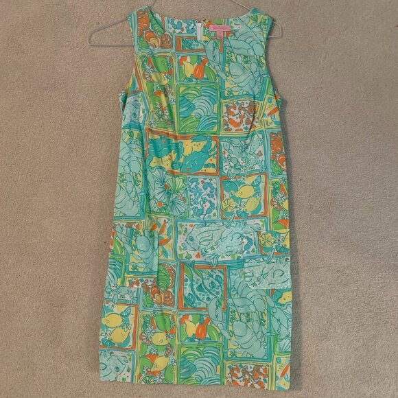Lilly Pulitzer sleeveless shift dress Size 2 - Picture 1 of 7